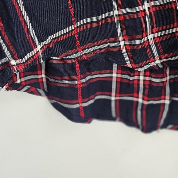 Westbound Navy Blue Plaid Button-Down Shirt Size XL - Picture 6 of 9